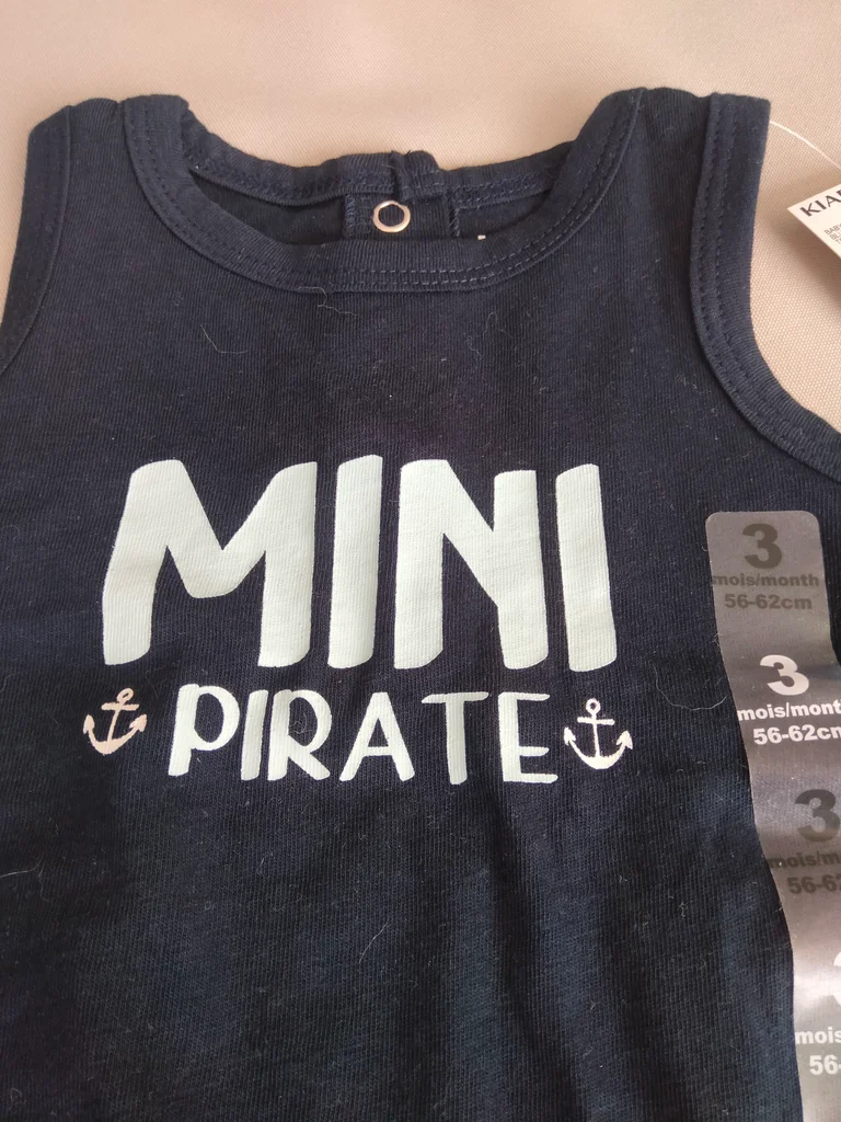 ⚓💙 Camisola "Mini Pirata" azul-marinho – Menino – 3 meses – Kiabi – Novo 💙 – photo 2